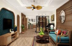 Nội thất tre gỗ giúp ngôi nhà đượm chất hoài cổ nhưng vẫn sang trọng